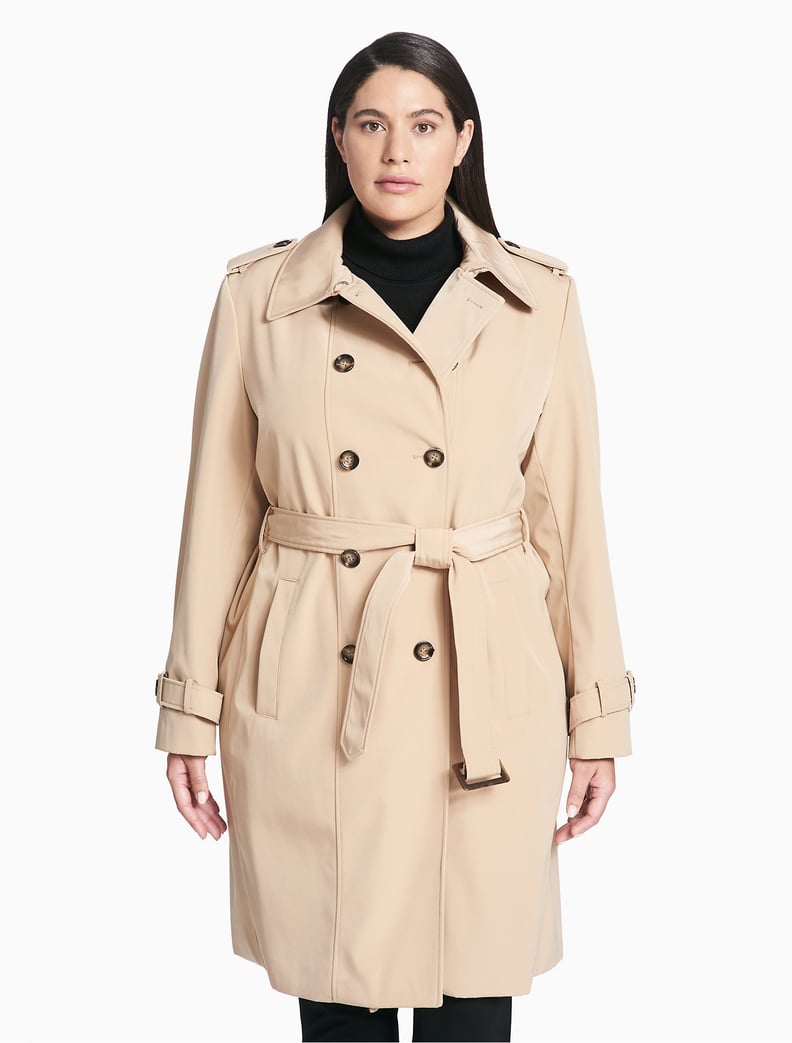 Calvin Klein Belted Long Trench Coat
