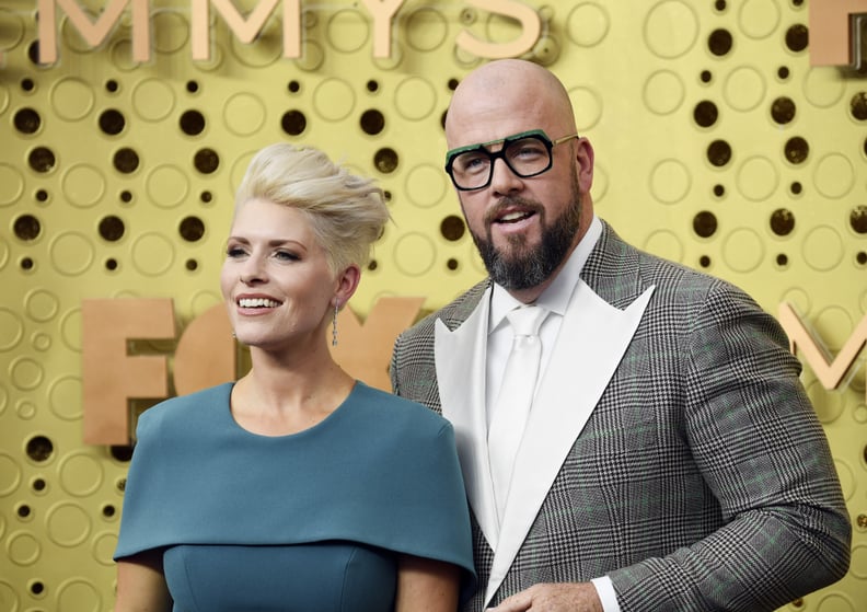 Rachel Reichard and Chris Sullivan at the 2019 Emmys