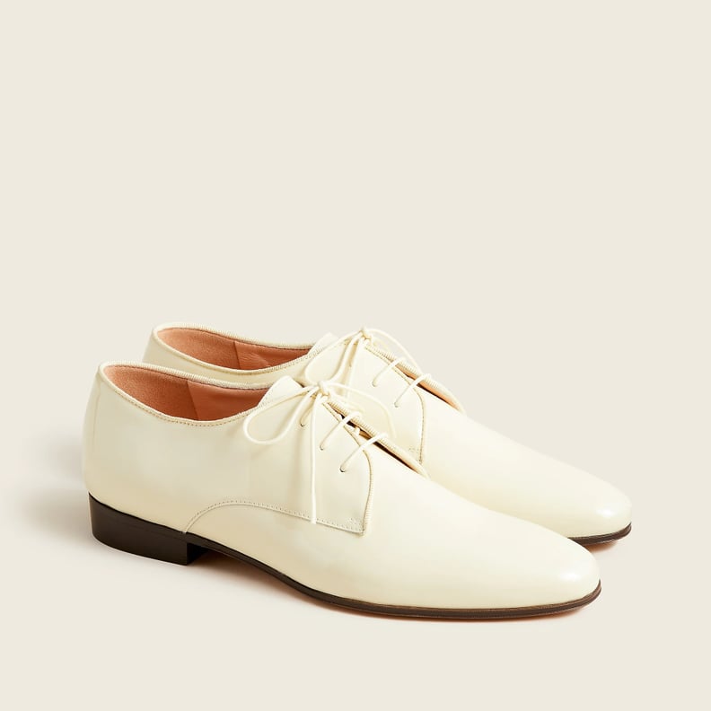 J.Crew Patent Leather Oxfords With Grosgrain Trim