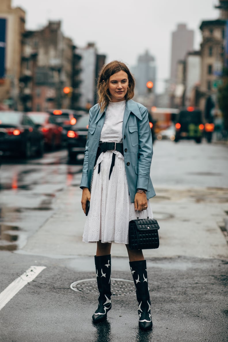 How to Wear a Skirt With Boots | POPSUGAR Fashion