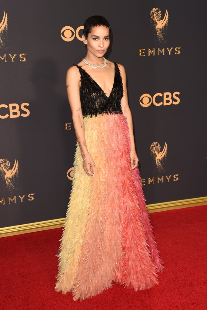 Zoe Kravitz Dior Dress Emmys 2017