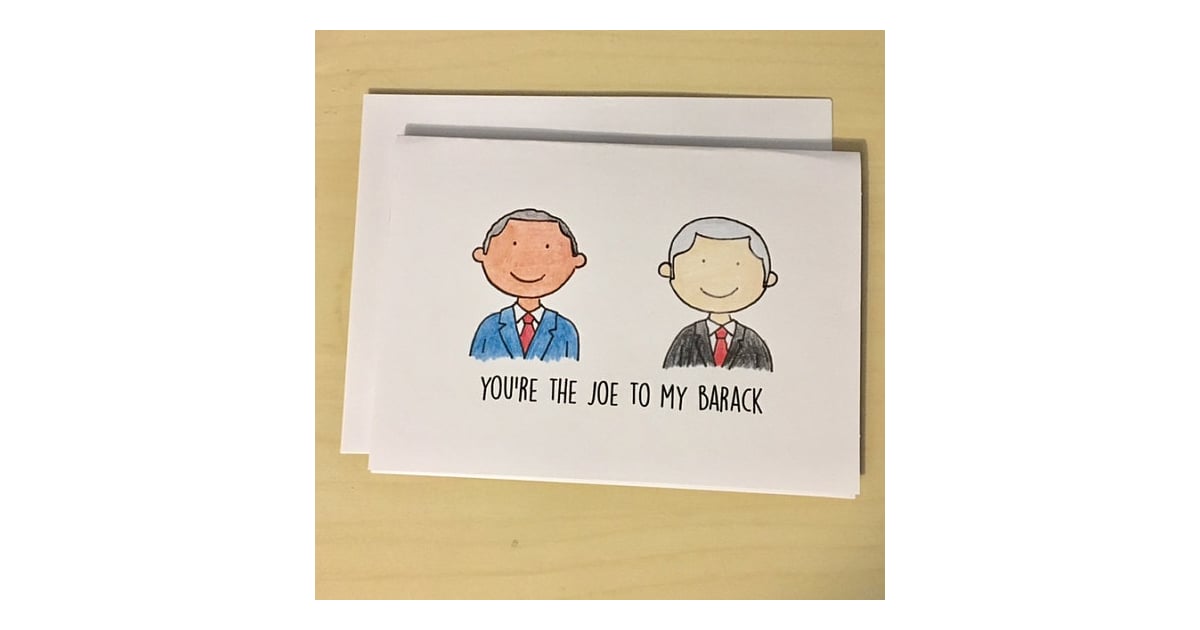 KatyMaherart Obama and Joe Card | Unique Valentine's Day ...