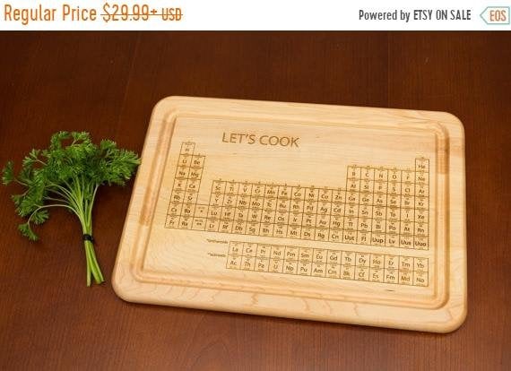 periodic table cutting board