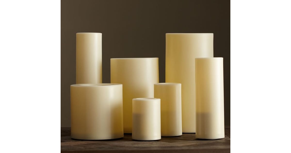 Pottery Barn Flameless Indoor/Outdoor Pillar Candle Cozy Gifts
