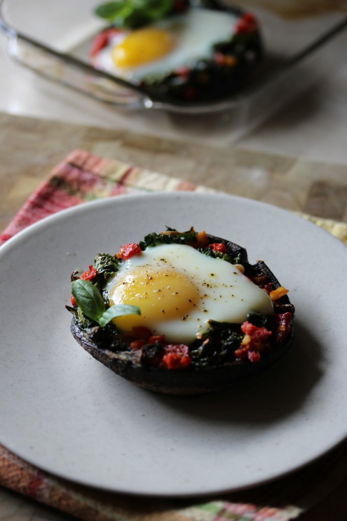 Portobello Baked Eggs