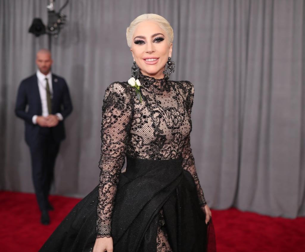 Lady Gaga at the 2018 Grammys