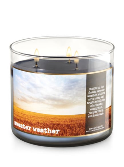 Sweater Weather candle ($23)
