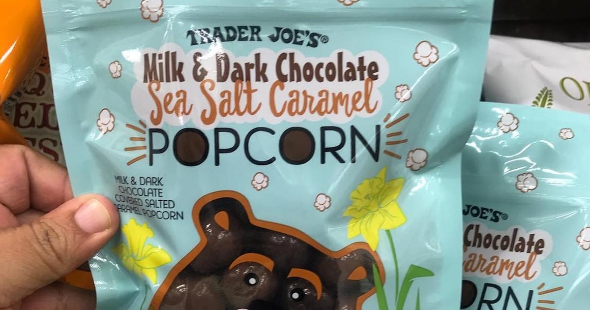 Trader Joe's Chocolate Covered Salted Caramel Popcorn 2019 | POPSUGAR Food