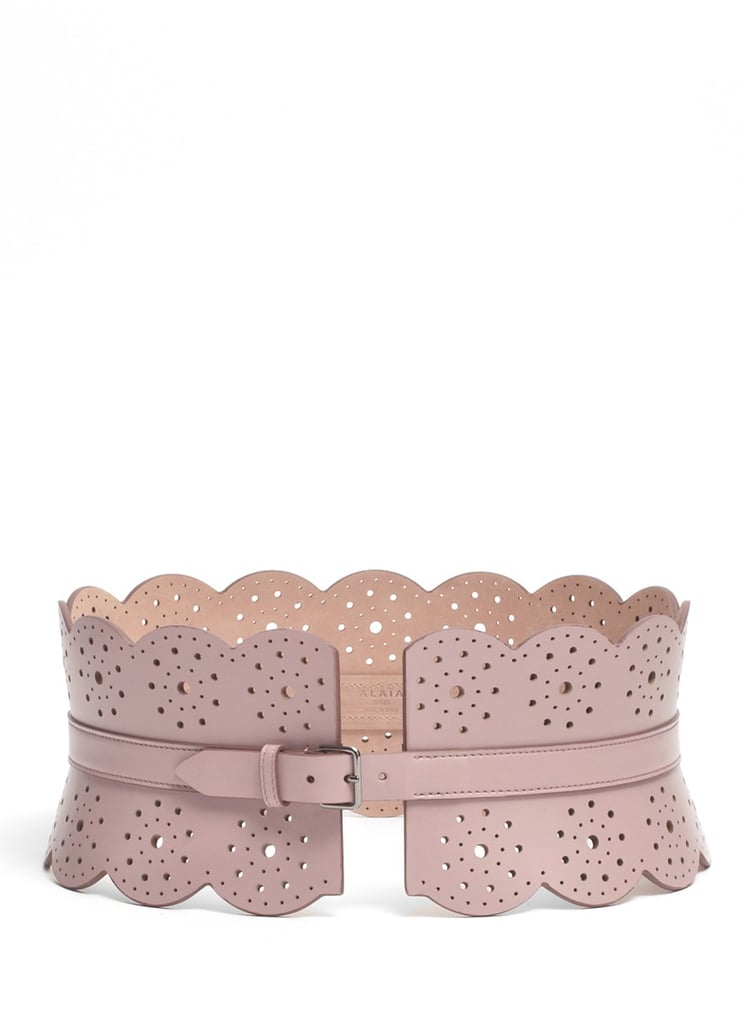 Melania's Alaïa Leather Wide Belt