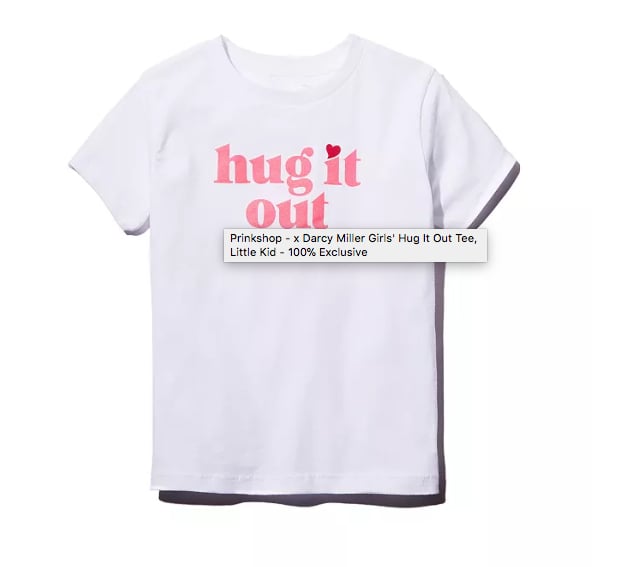 Prinkshop x Darcy Miller Girls' Hug It Out Tee, Little Kid - 100% Exclusive