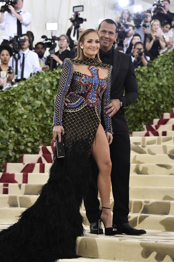 Jennifer Lopez and Alex Rodriguez at the Met Gala 2018