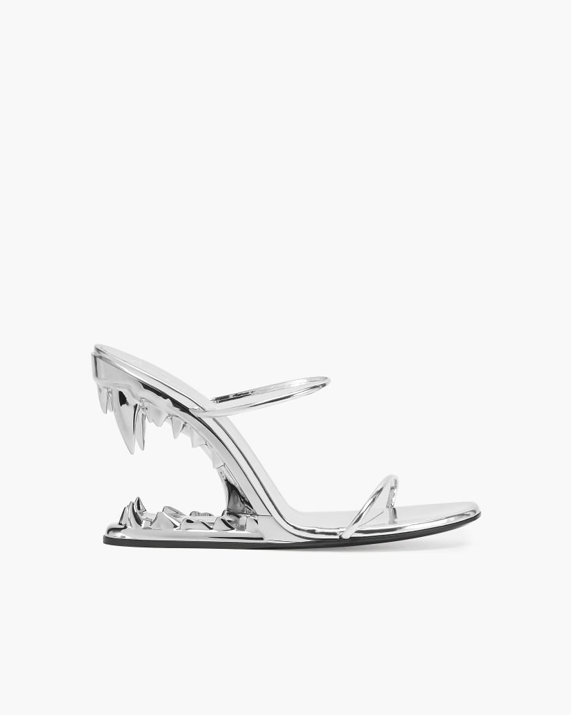 GCDS Fang Shoes in Silver