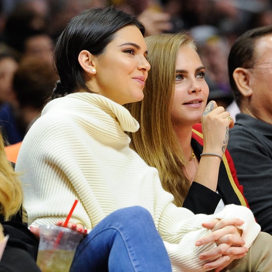 Cara Delevingne and Kendall Jenner at Lakers Basketball Game