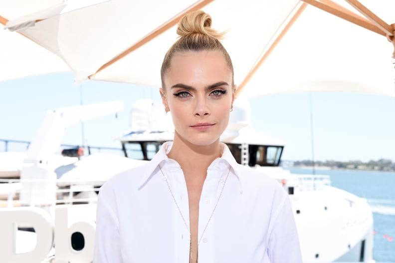 Cara Delevingne's Twisted Top Knot, 2019