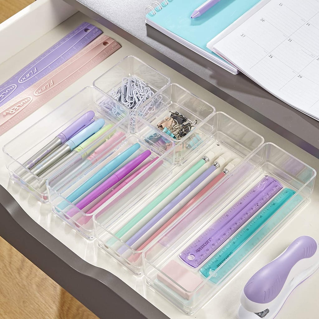 For Drawers: Stori Clear Plastic Vanity and Desk Drawer Organizers