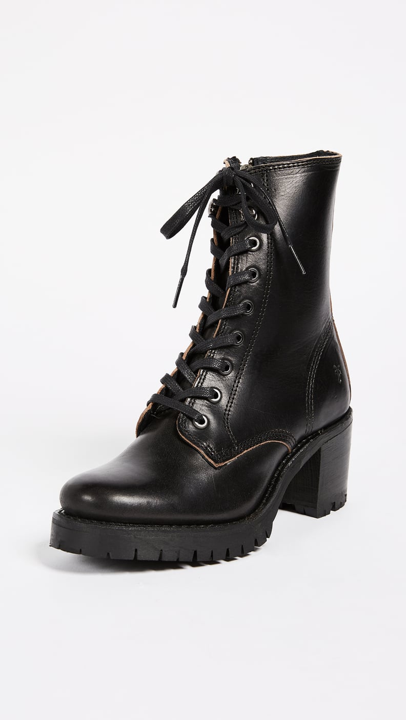 Frye Sabrina Combat Heeled Boots