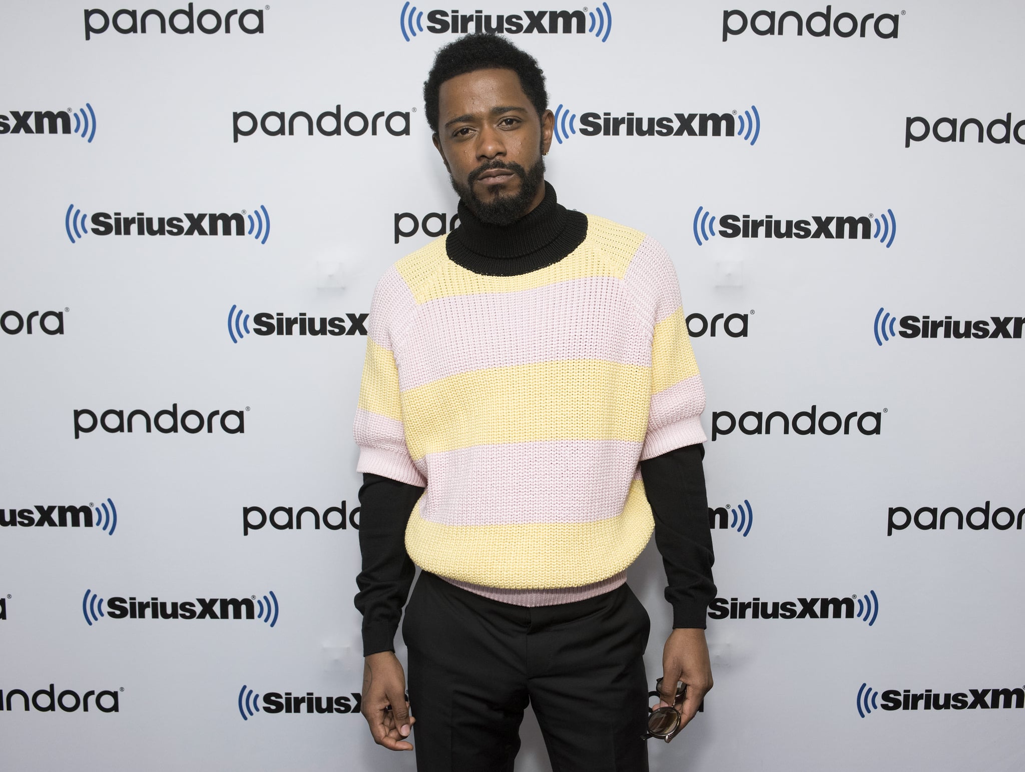 NEW YORK, NEW YORK - FEBRUARY 10: (EXCLUSIVE COVERAGE) Lakeith Stanfield visits SiriusXM Studios on February 10, 2020 in New York City. (Photo by Bonnie Biess/Getty Images)