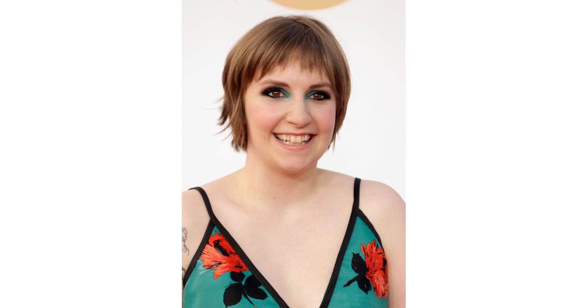 Lena Dunham Hair And Makeup At Emmys 2013 Pictures Popsugar Beauty 