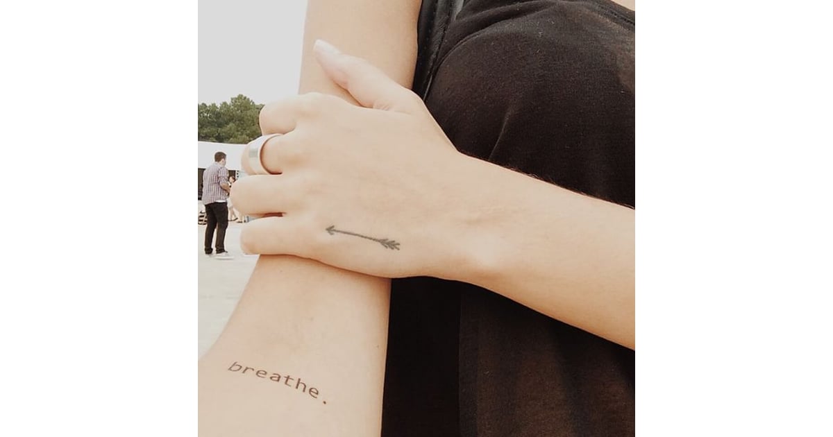 Hand Signal Arrow Tattoo Ideas From Instagram POPSUGAR Beauty