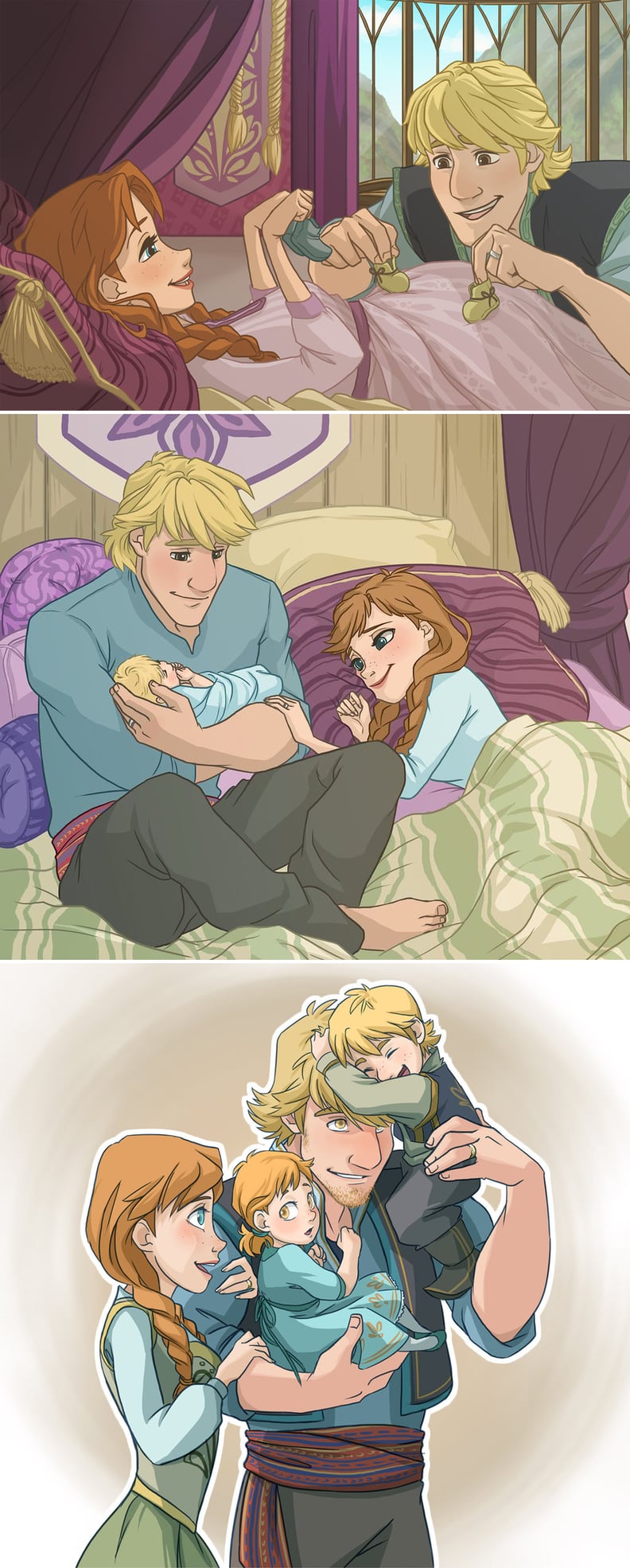 Anna and Kristoff as Parents