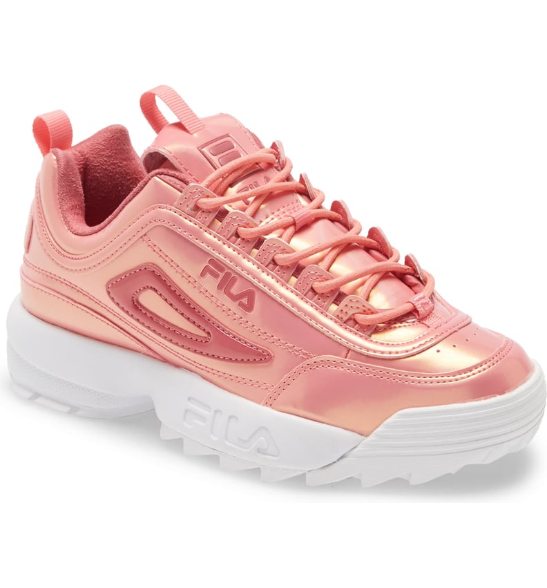 Fila Pink Iridescent Sneakers 2020 | POPSUGAR Fashion