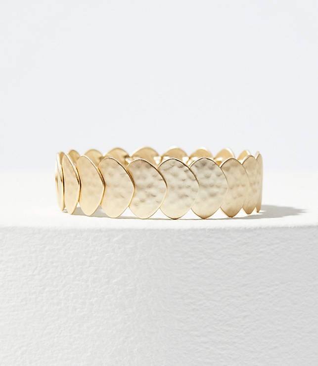 Hammered Disc Stretch Bracelet