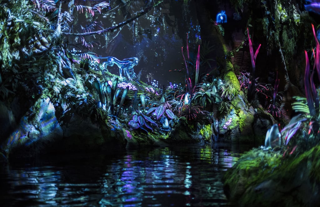 Explore a Bioluminescent Rainforest on the Na'vi River Journey