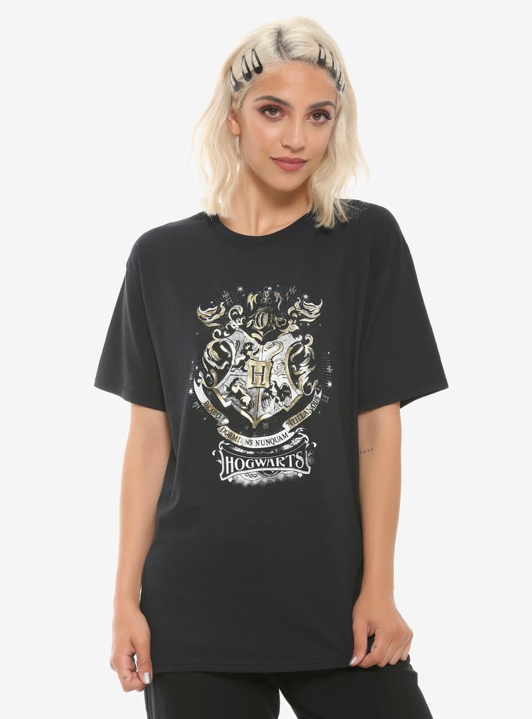 Harry Potter Hogwarts Foil Crest Girls T-Shirt