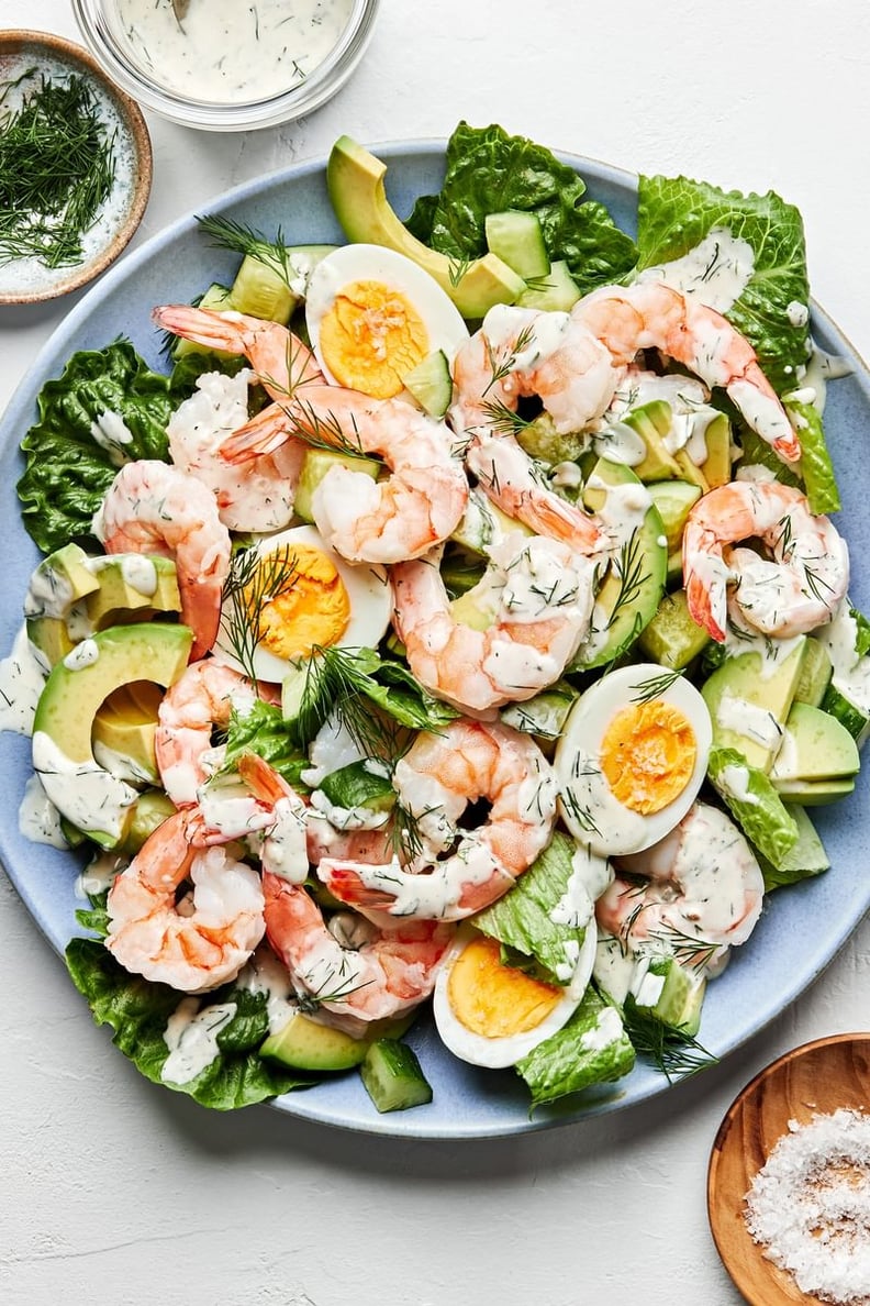Shrimp and Avocado Salad With Dill Dressing