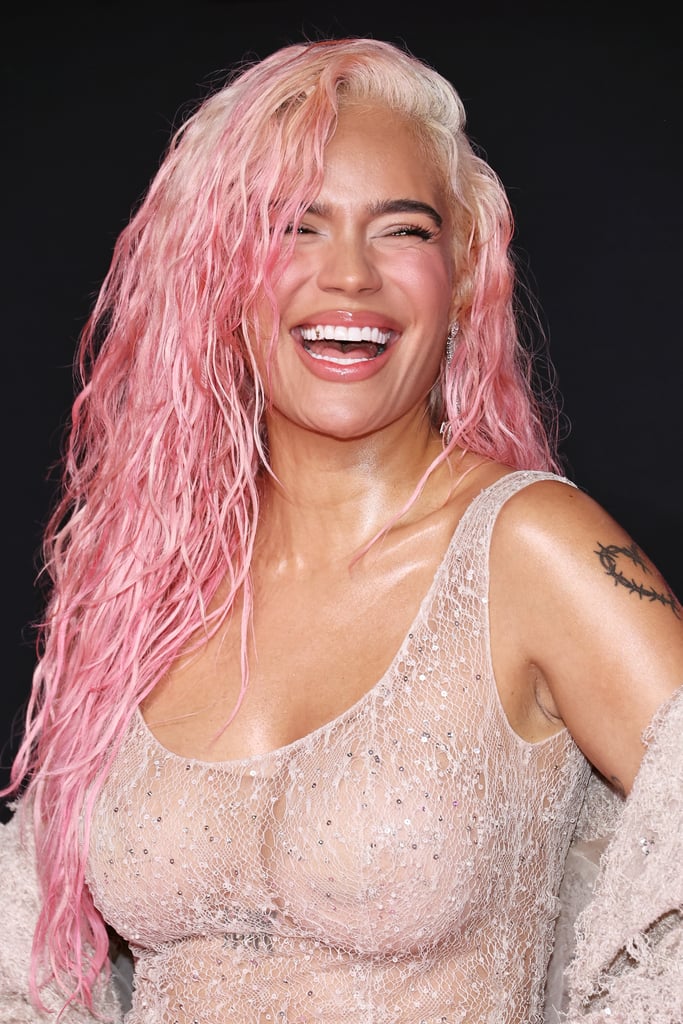 Karol G's Ombré Pink Hair