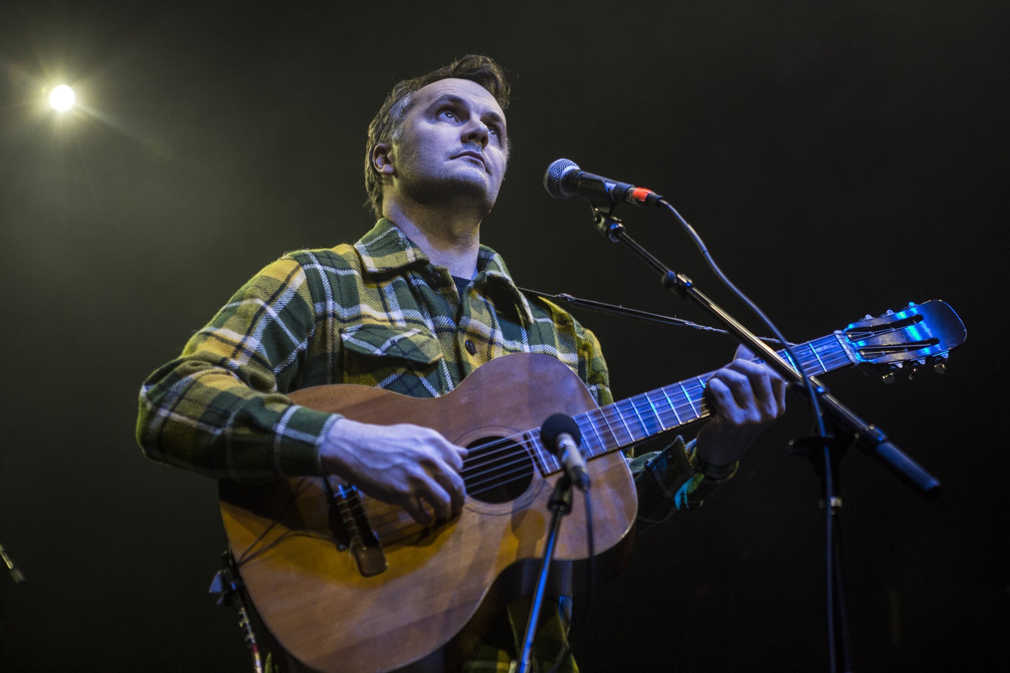 SANTA ANA, CA - APRIL 09: Phil Elverum performs during the When We Were Young Festival 2017 at The Observatory on April 8, 2017 in Santa Ana, California.  (Photo by Harmony Gerber/WireImage)