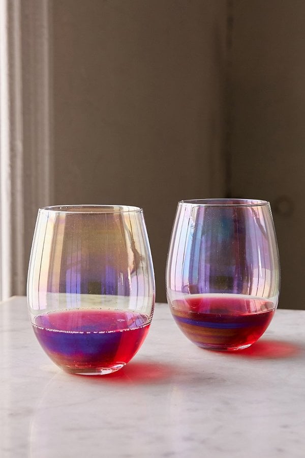 Urban Outfitters Luster Stemless Glasses Set (15, originally 20