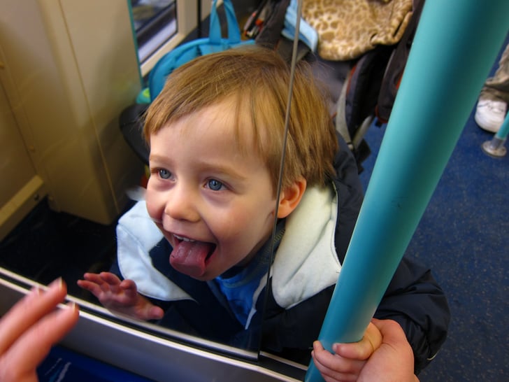 Why do they lick things? Strange Things Kids do POPSUGAR Family Photo 3