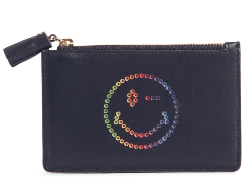 Anya Hindmarch Rainbow Smiley Leather Card Case