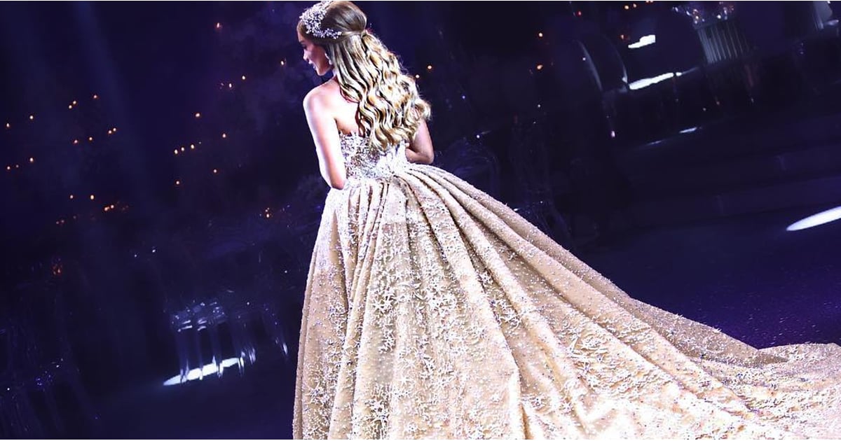 Lebanese Bride's StarEmbellished Zuhair Murad Wedding Dress POPSUGAR