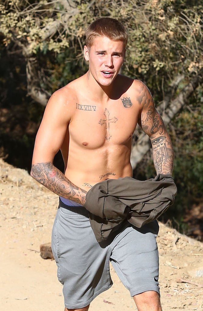Justin Bieber Shirtless in LA September 2016 | Pictures