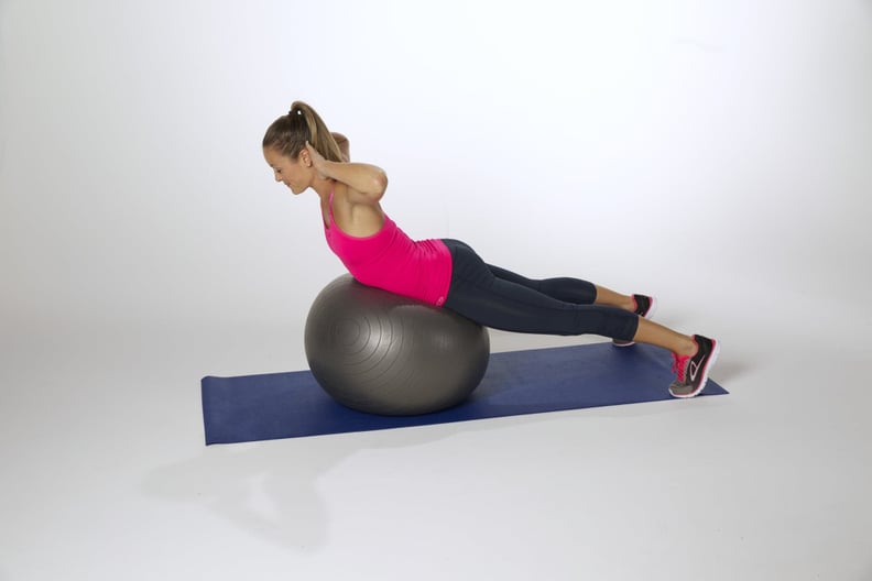 Upper Back Lifts on a Swiss Ball