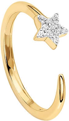 Missoma 18ct Gold Vermeil Cosmic Nova Pave Star Ring