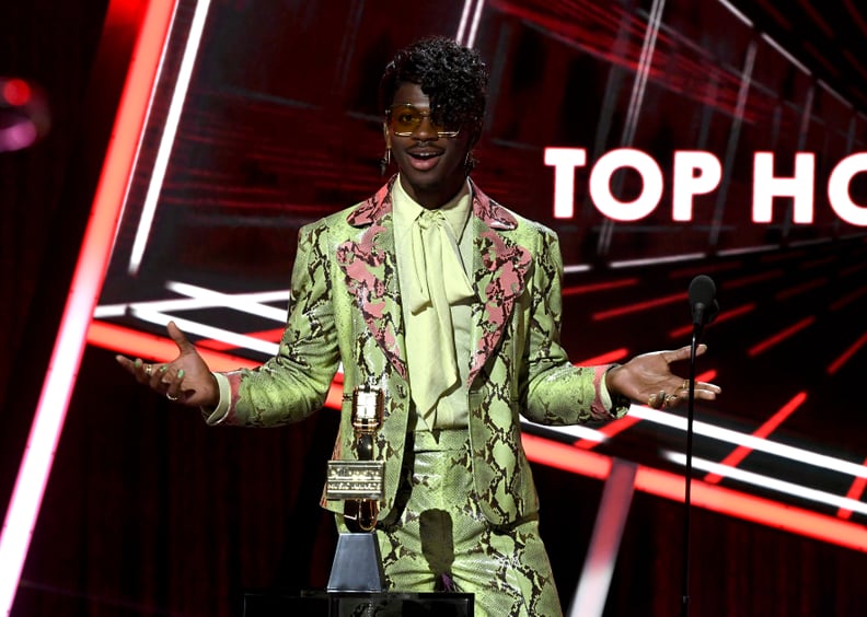 Lil Nas X Wearing Gucci at the Billboard Music Awards 2020