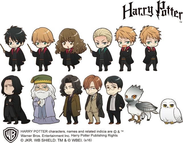 The entire collection of anime Harry Potter characters.