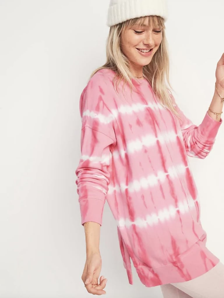 Old Navy Oversized Specially Dyed Tunic Sweatshirt