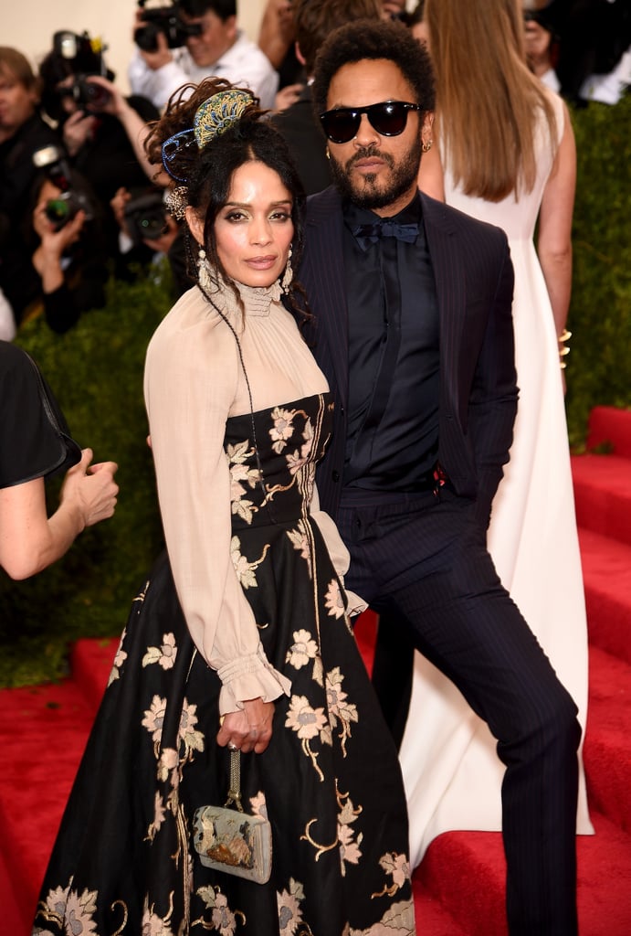 Lisa Bonet and Lenny Kravitz at the Met Gala 2015