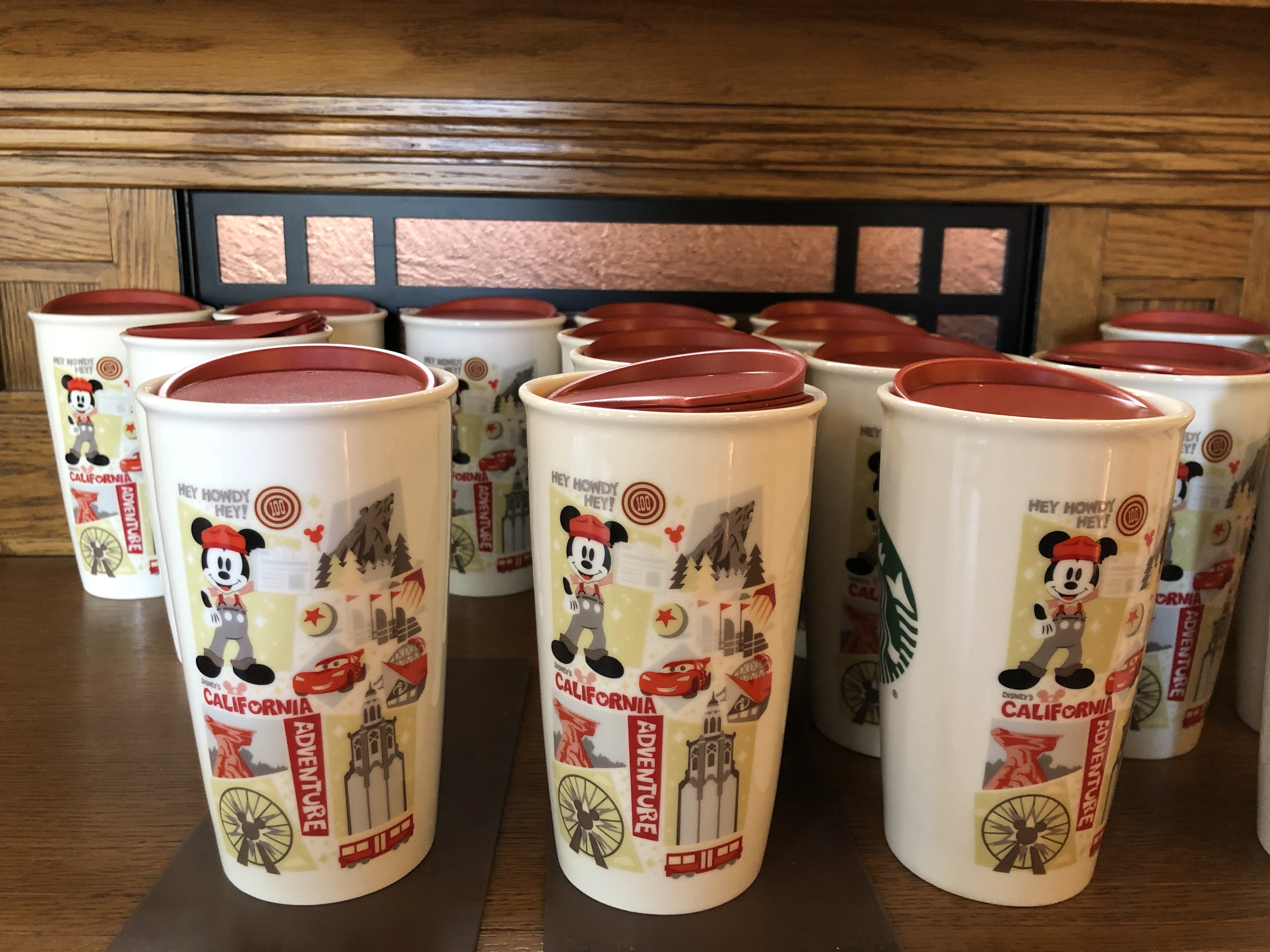 Disney Travel Tumbler - Disney California Adventure Starbucks Ceramic  Travel Tumbler