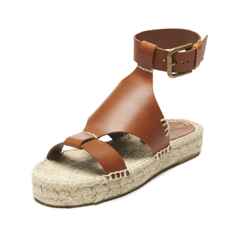 Soludos Banded Shield Leather Espadrille Sandals