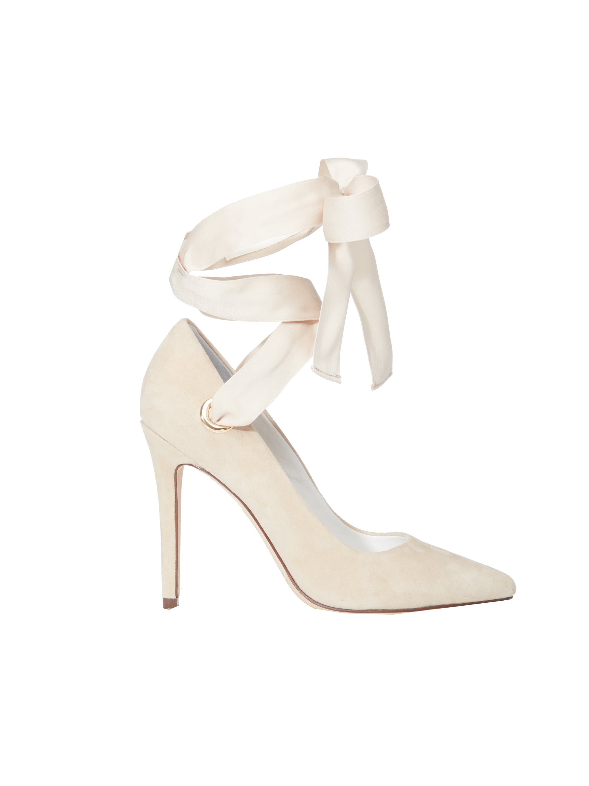 Lily James s Oscar de la Renta Ball Gown and Ribbon Heels