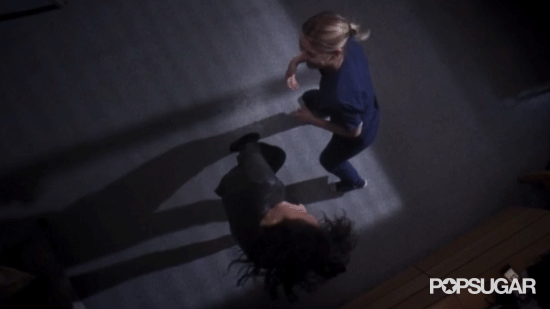 GIFs of Meredith and Cristina Dancing on Grey's Anatomy