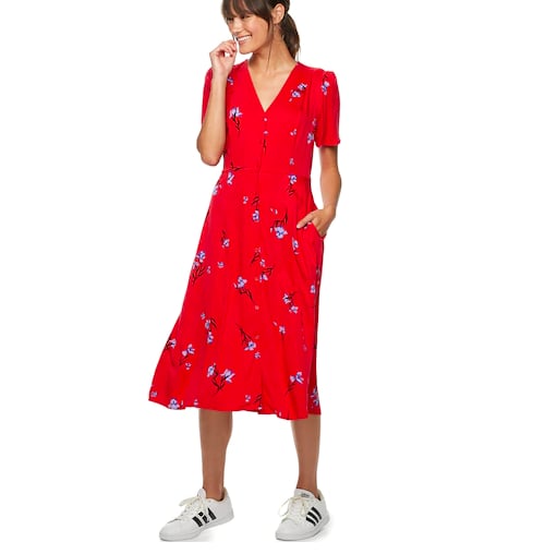 Button-Up Midi Dress