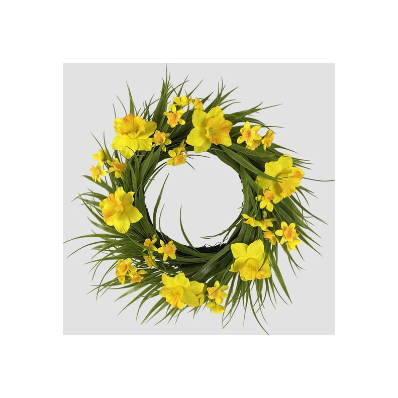 Decorative Artificial Daffodil Wreath