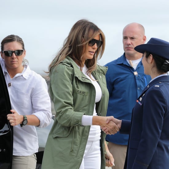 Melania Trump Green Jacket While Visiting Texas June 2018