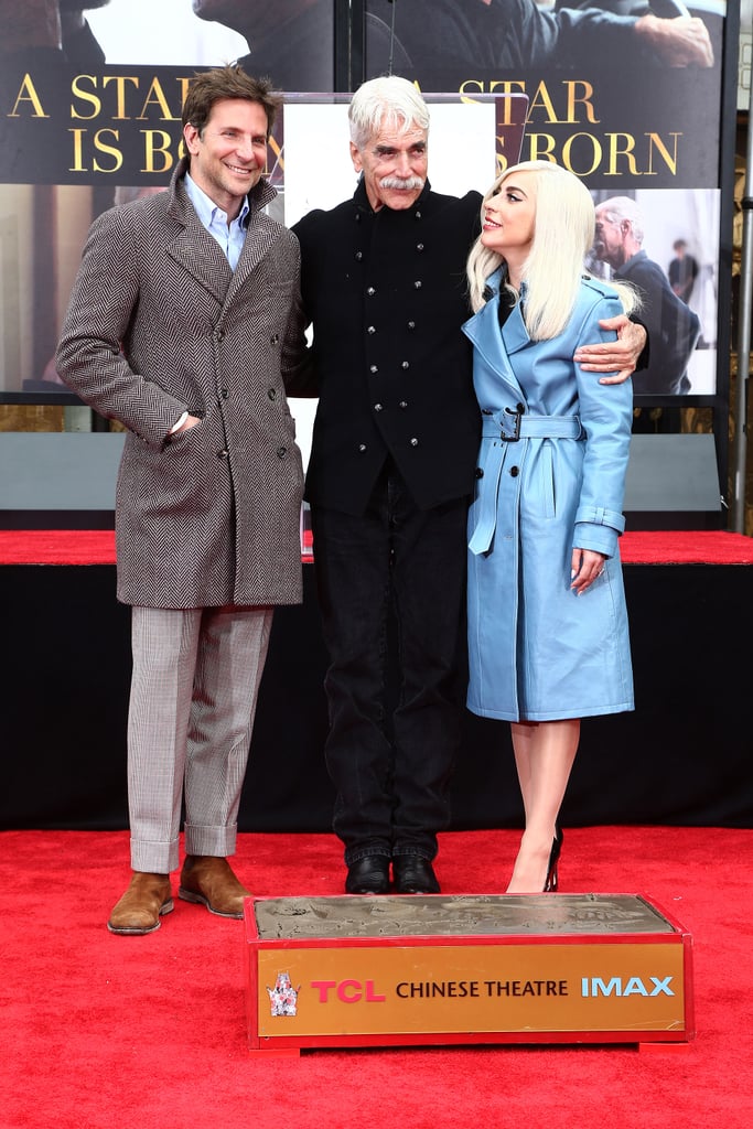 Lady Gaga Bradley Cooper at Sam Elliott's Handprint Ceremony